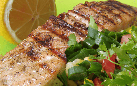 Seared Salmon and Arugula Salad