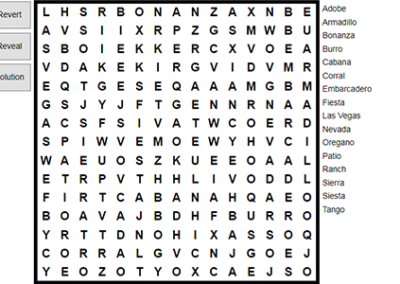 Spanish is English Word Search